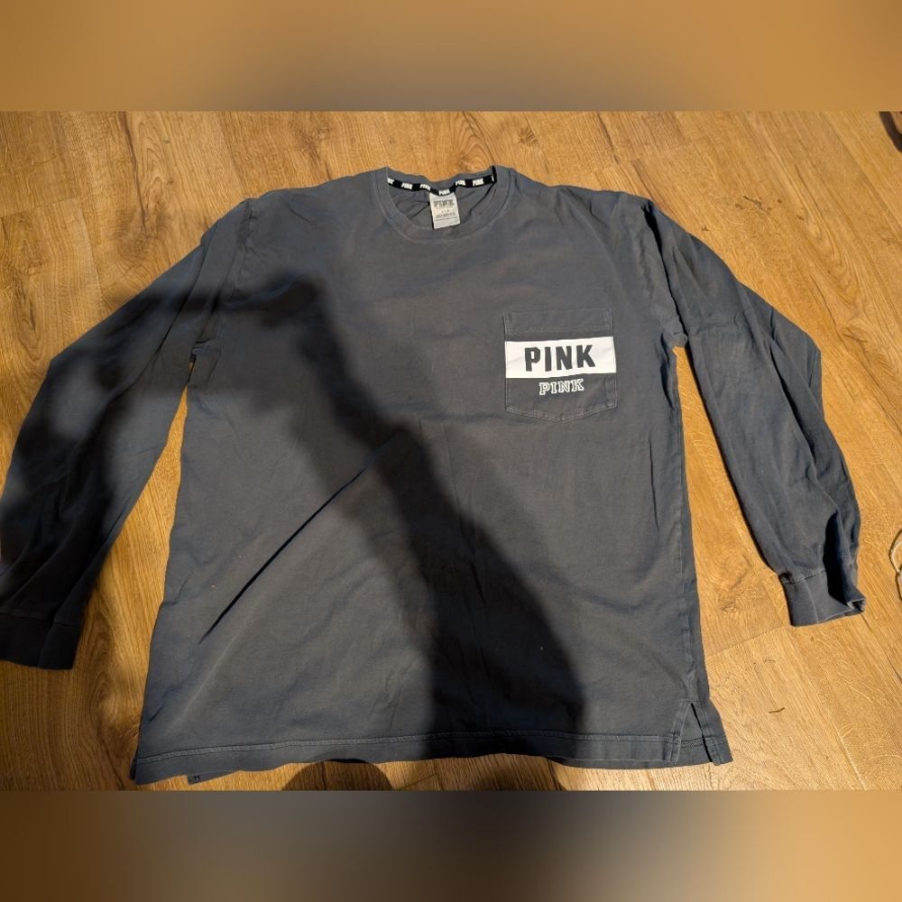 Euc Pink‎ Grey Long Sleeve
